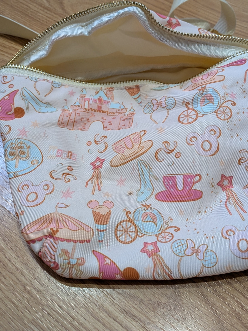 Pink & Cream Fantasy Print Bum Bag